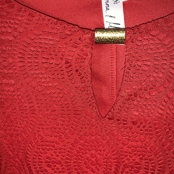 Emma&Michelle Rusty Orange crochet dress - Picture 4 of 5